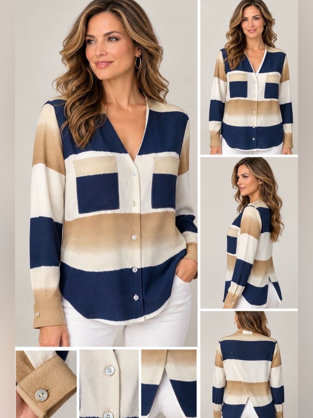 Joseph Ribkoff semi sheer blouse